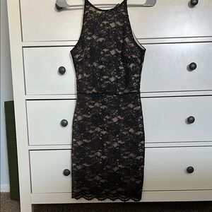 Elegant Black Lace Dress